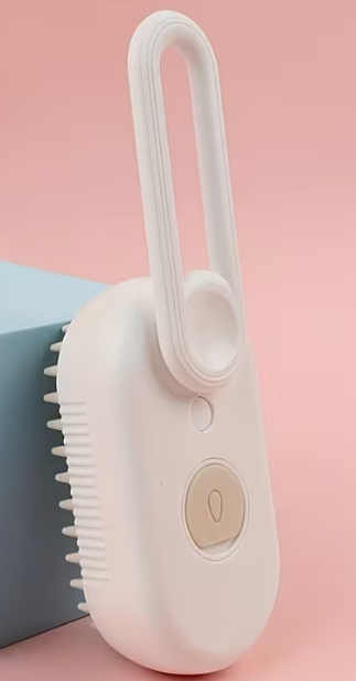 Electric Cat Steam Brush – 3-In-1 Pet Grooming Comb with Water Spray for Cats and Dogs, USB Rechargeable