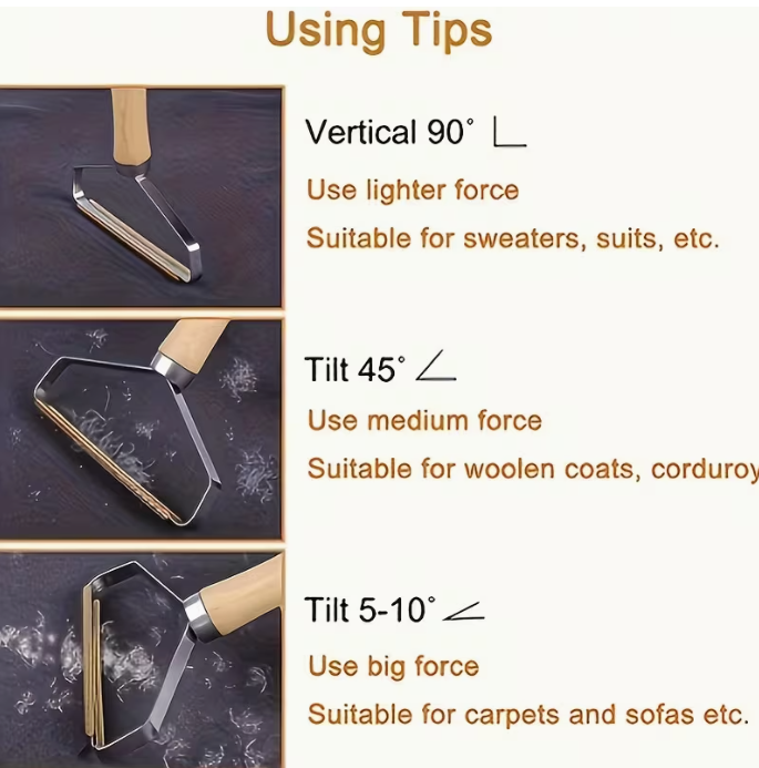 Singular roller handle, versatile for removing pet fur across many surfaces!